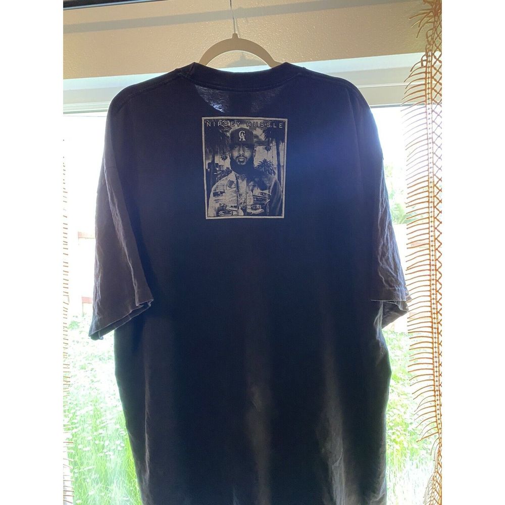 Nipsey Hussle T Shirt Size 3XL Oversized Graphic Double Sided Heavyweight Tee